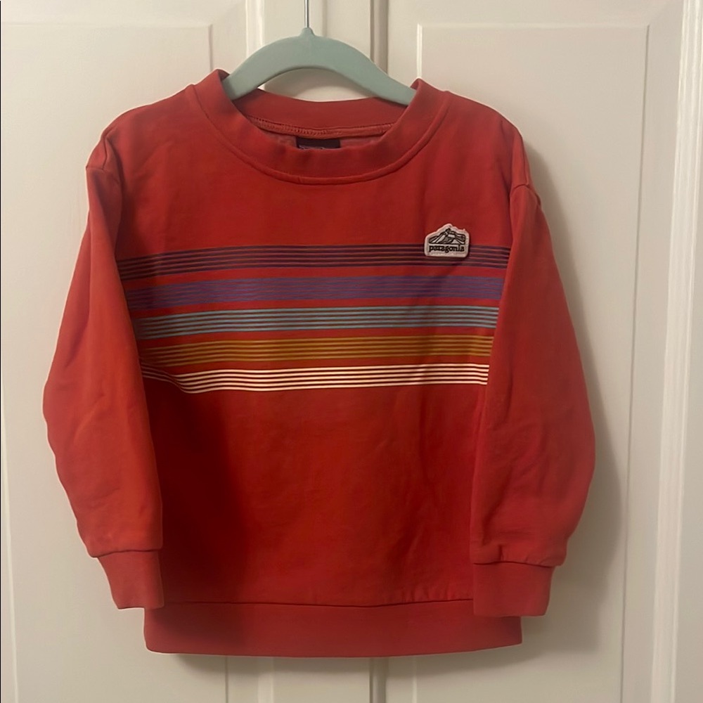 Patagonia Red Striped Sweatshirt